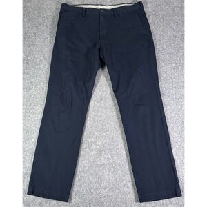 Polo Ralph Lauren Chino Pants Mens 36x30 Navy Blue Slim Fit 100% Cotton Preppy